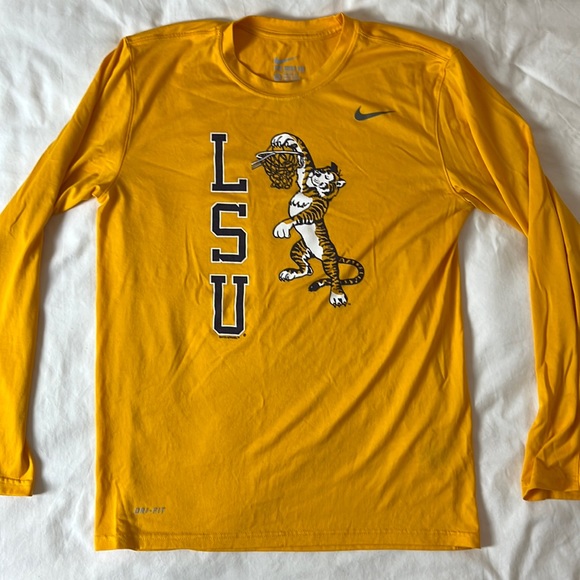 Nike | Shirts | Rare Nike Drifit Lsu 